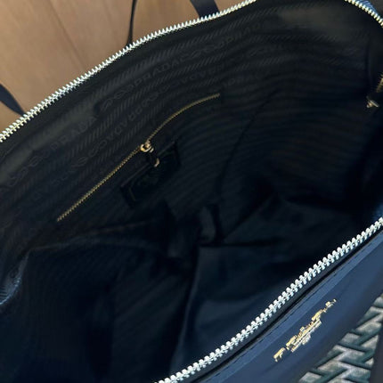 PRADA TESSUTO TOTE BAG RENYLON IN NAVY BLUE