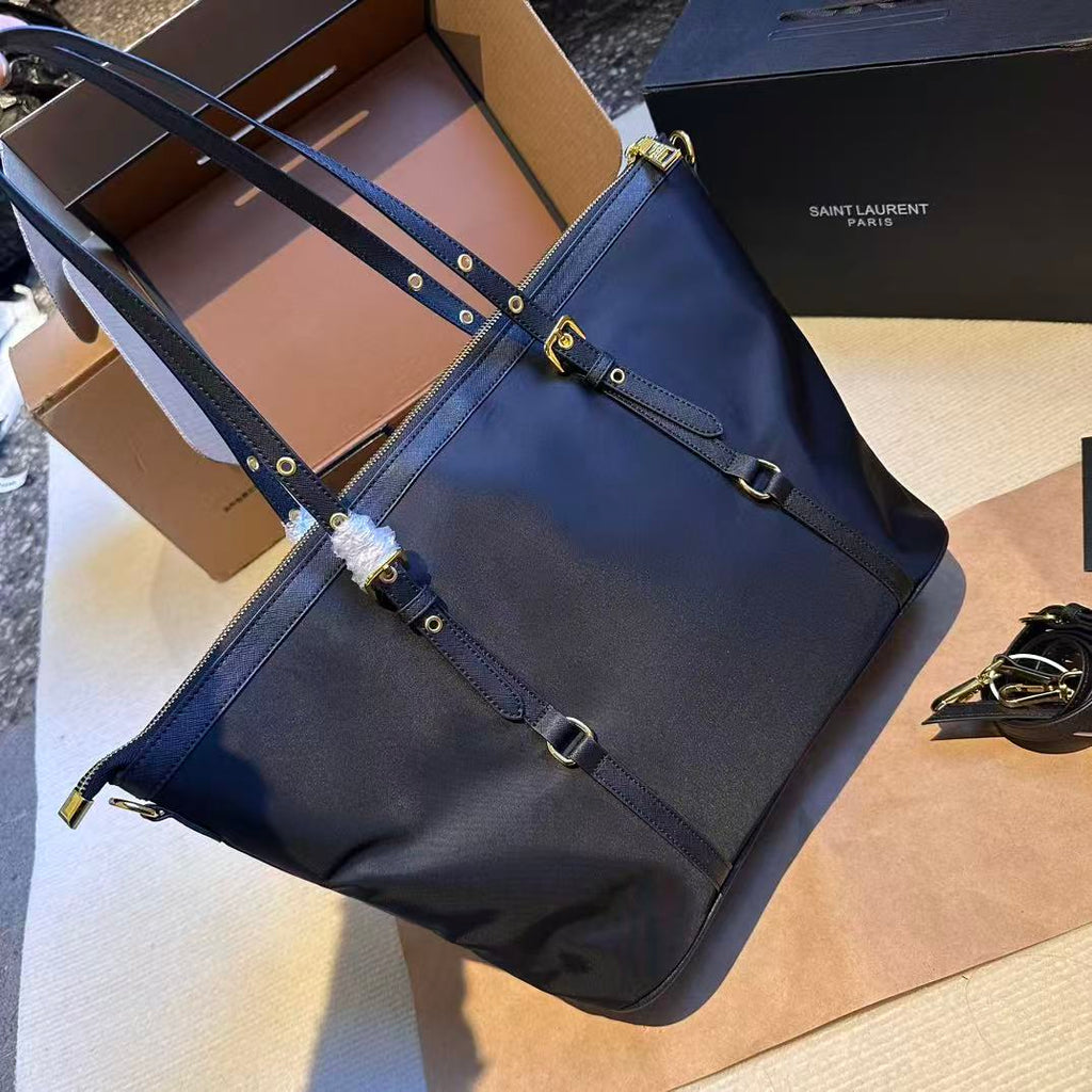 PRADA TESSUTO TOTE BAG RENYLON IN NAVY BLUE