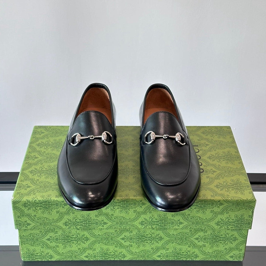 GUCCI HOREBIT LOAFERS IN BLACK CALFSKIN