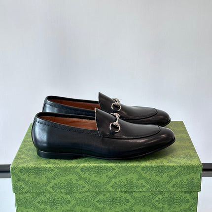 GUCCI HOREBIT LOAFERS IN BLACK CALFSKIN