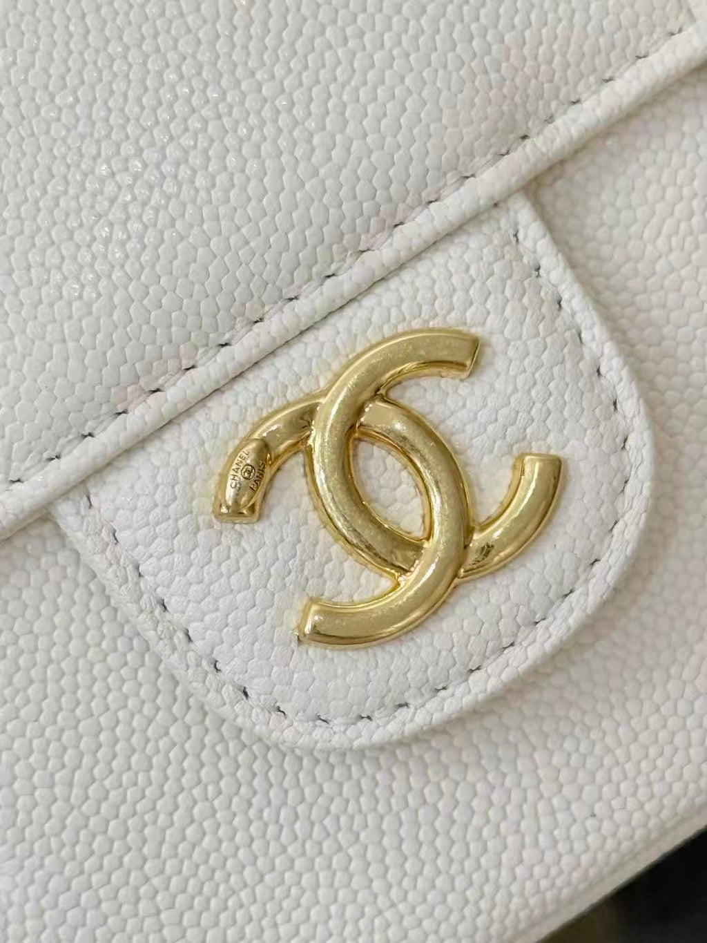 CHANEL 26S JENNY BAG 17 IN WHITE CALFSKIN