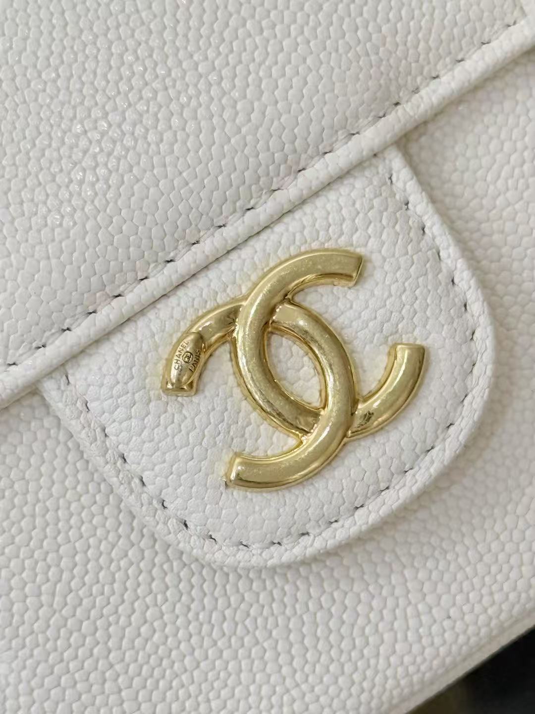 CHANEL 26S JENNY BAG 17 IN WHITE CALFSKIN
