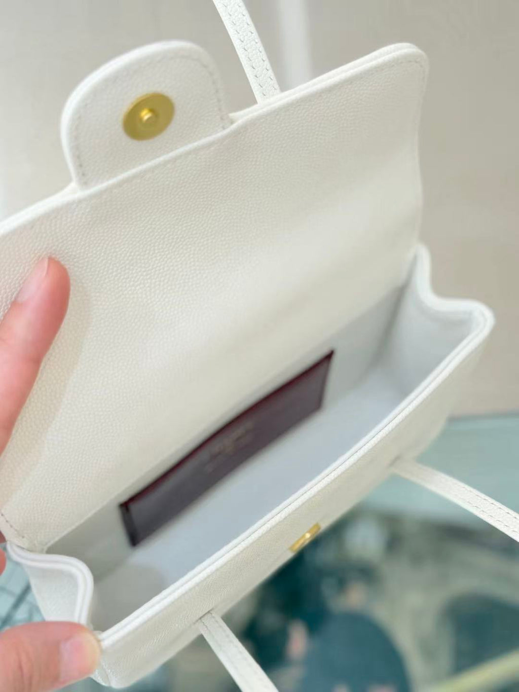 CHANEL 26S JENNY BAG 17 IN WHITE CALFSKIN