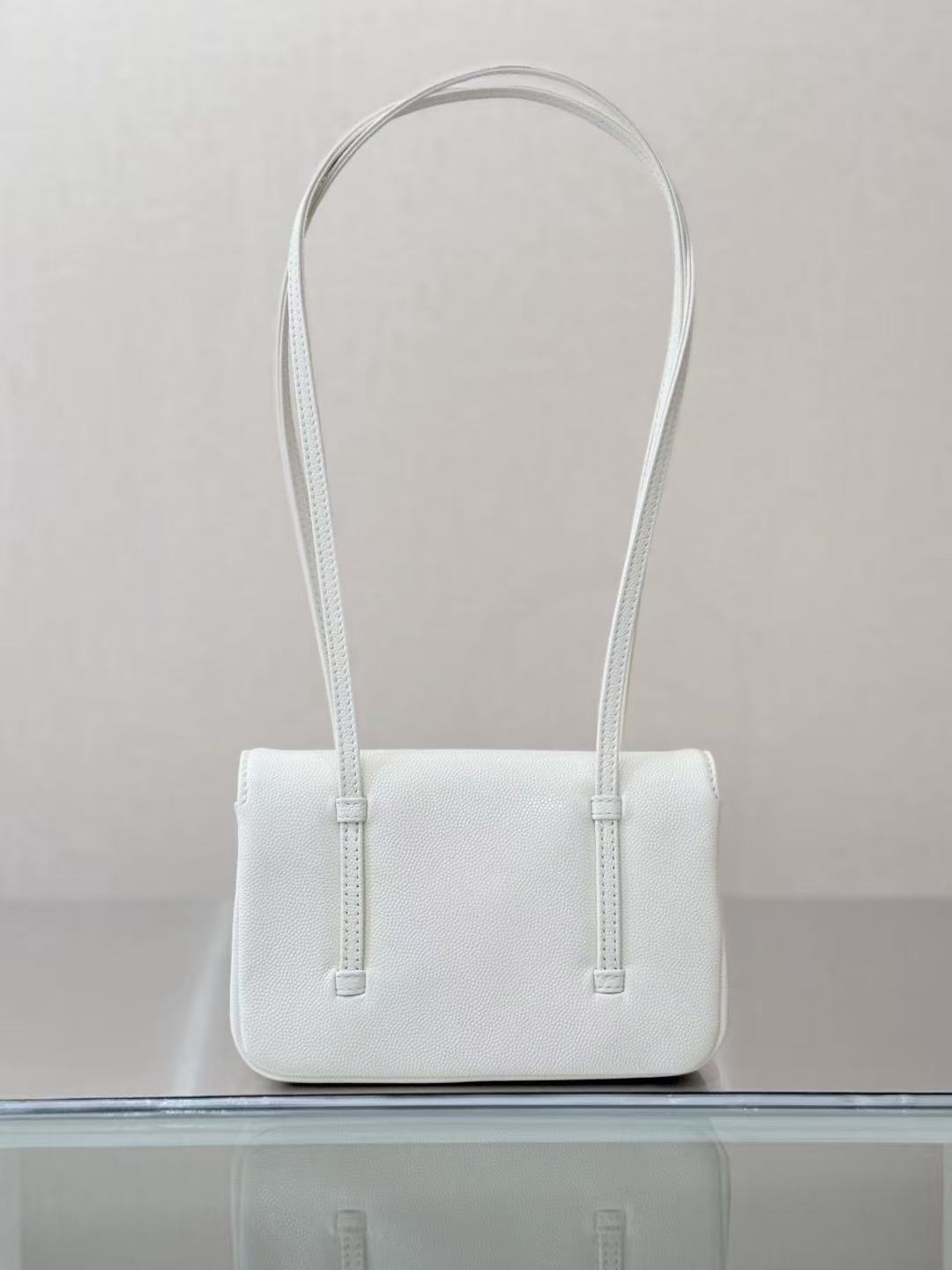 CHANEL 26S JENNY BAG 17 IN WHITE CALFSKIN