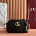 GUCCI 26S SHOULDER BAG 24 IN BLACK CALFSKIN