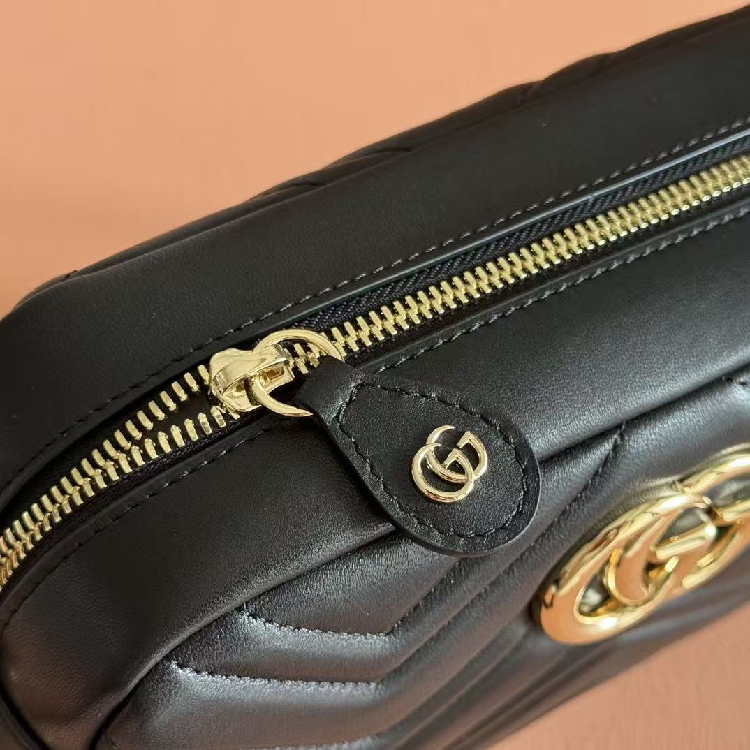 GUCCI 26S SHOULDER BAG 24 IN BLACK CALFSKIN