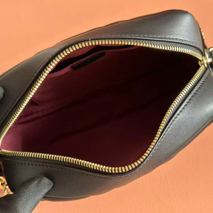 GUCCI 26S SHOULDER BAG 24 IN BLACK CALFSKIN