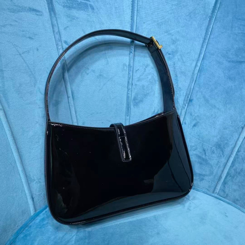 YSL SHOULDER BAG 25 IN BLACK CALFSKIN GOLD HARDWARE