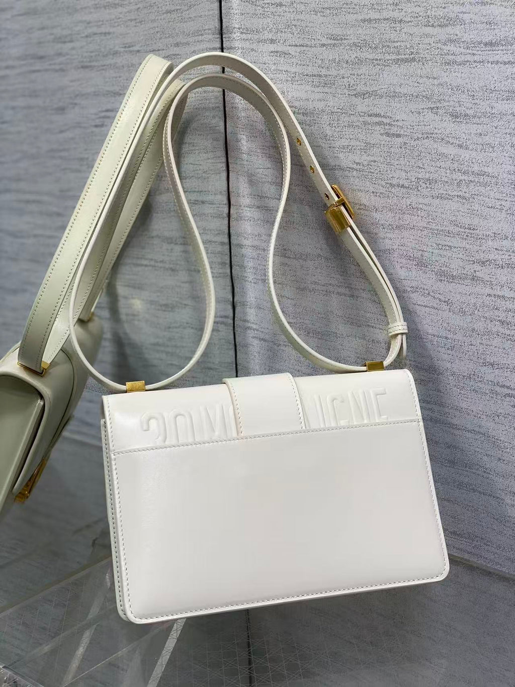 DIOR MONTAIGNE 24 IN WHITE CALFSKIN 001