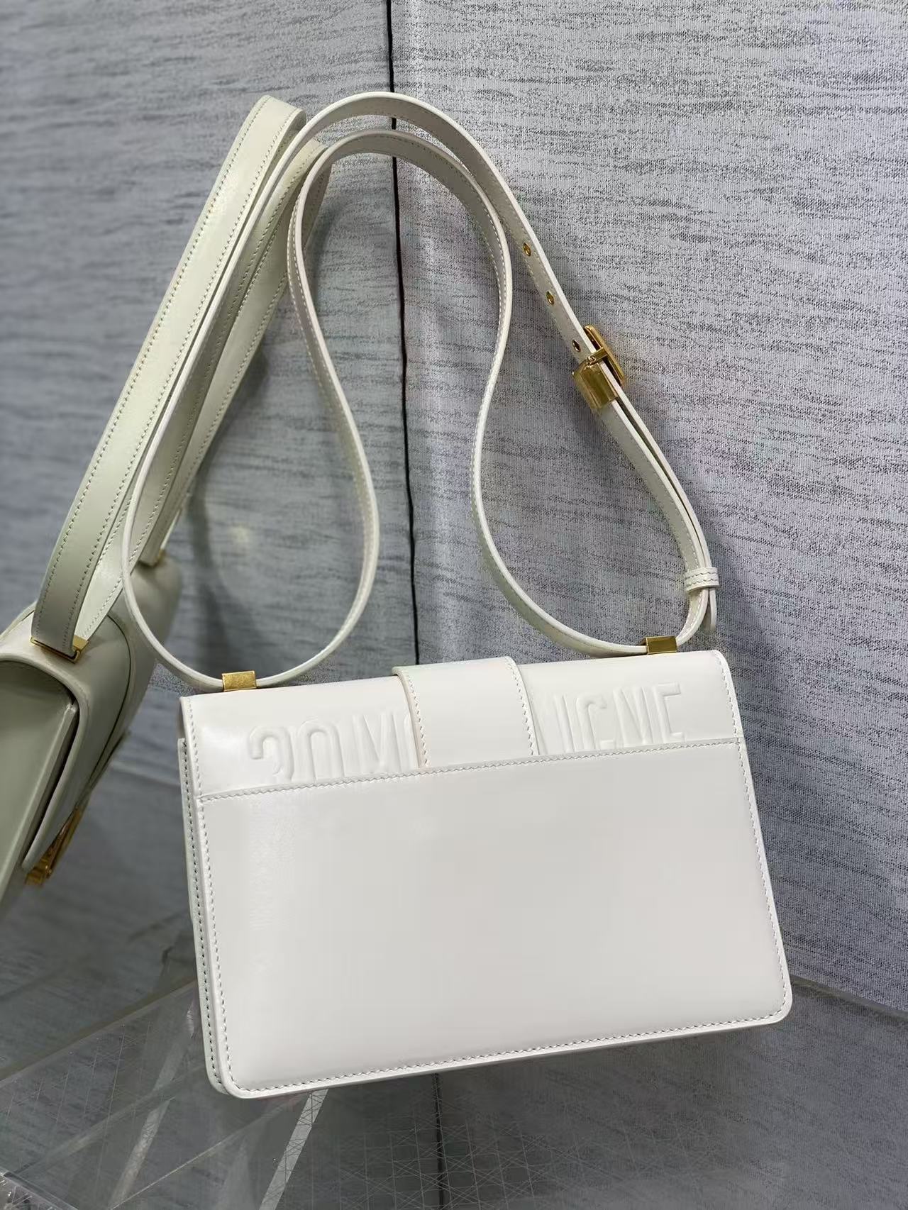 DIOR MONTAIGNE 24 IN WHITE CALFSKIN 001