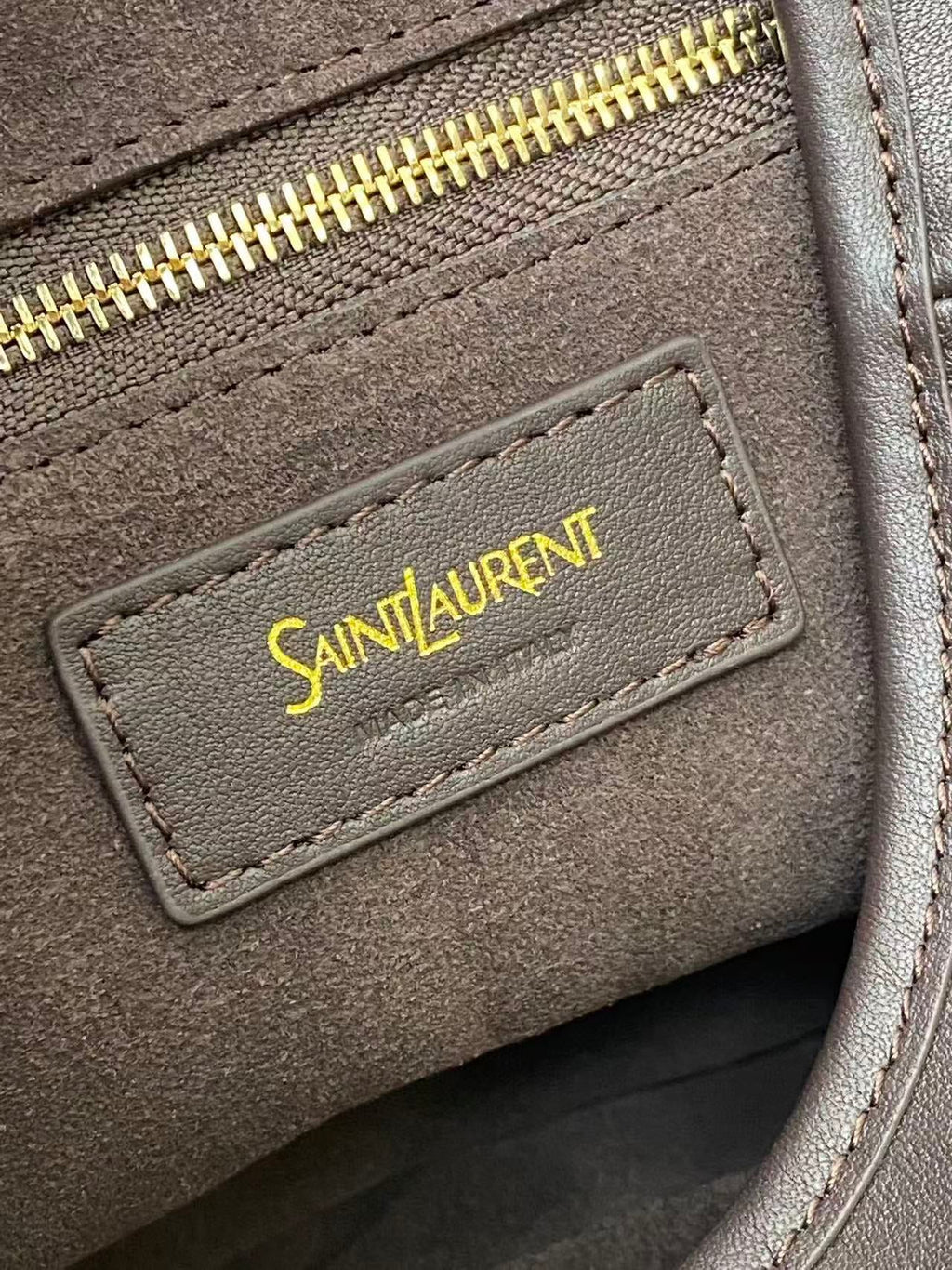 YSL 26S MOMBASA HOBO BAG MEDIUM IN BROWN CHOCOLATE CALFSKIN
