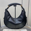 YSL 26S MOMBASA HOBO BAG MEDIUM IN BLACK CALFSKIN