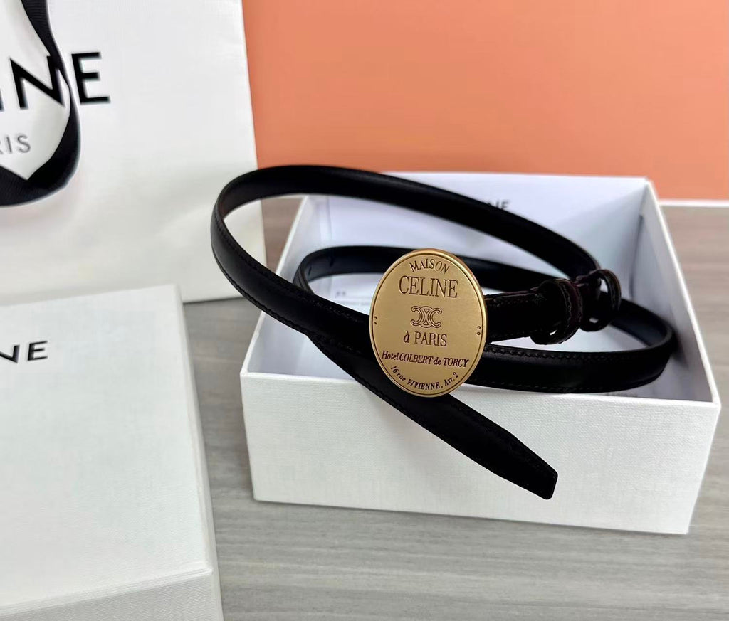 CELINE 26S TRIOMPHE BELT 13MM IN CALFSKIN
