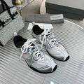 BALENCIAGA 26S RADAR GRADIENT LINES SNEAKER IN SILVER MELATIC