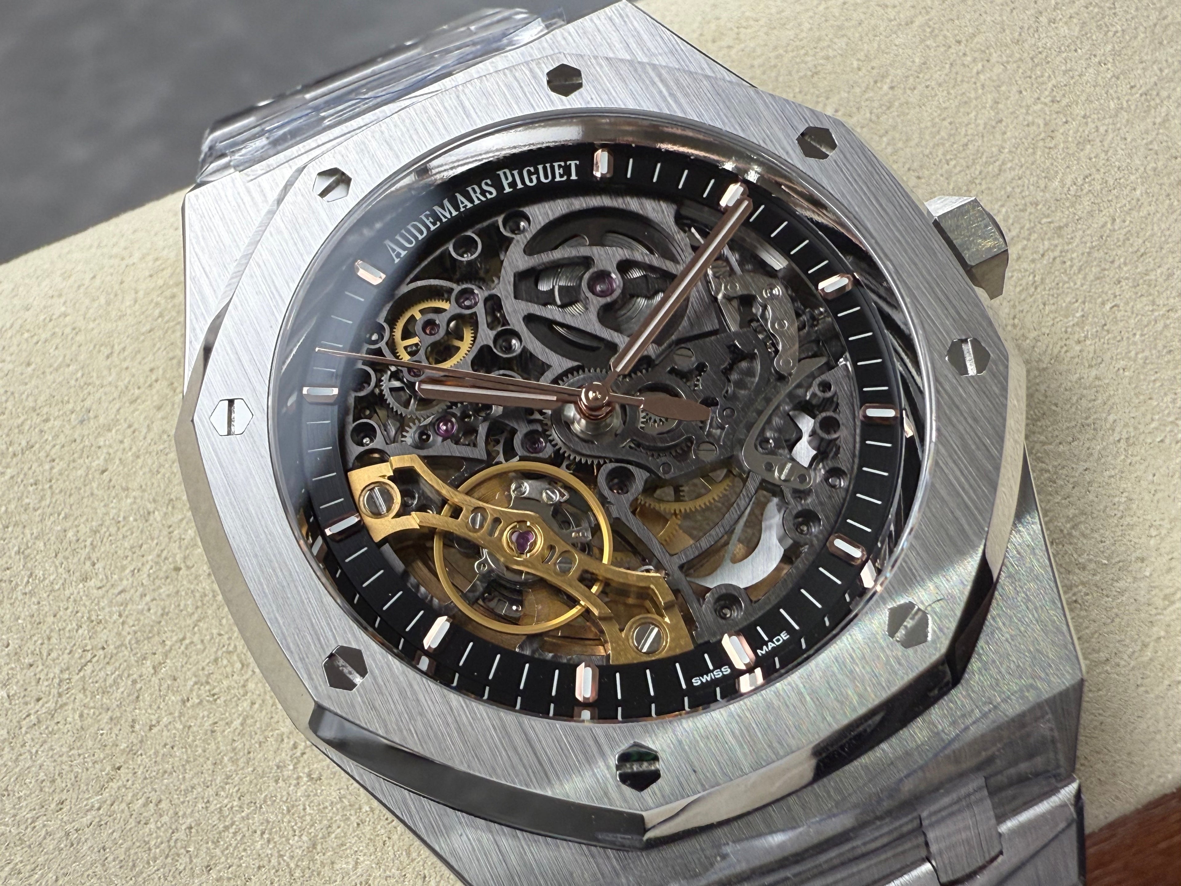 AUDEMARS PIGUET ROYAL OAK DOUBLE BALANCE WHEEL OPENWORKED 41MM