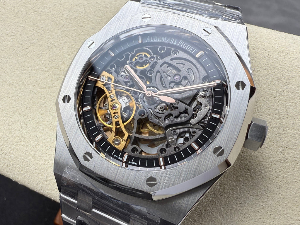 AUDEMARS PIGUET ROYAL OAK DOUBLE BALANCE WHEEL OPENWORKED 41MM