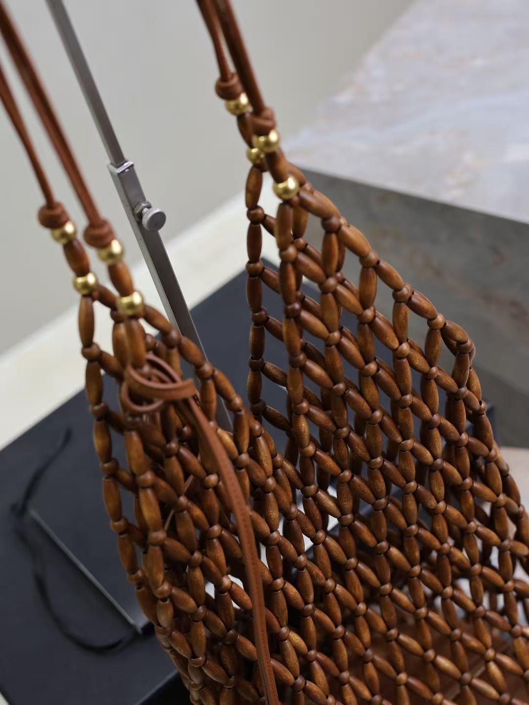 YSL 26S SUPPLE BUCKET IN WOOL BEADS