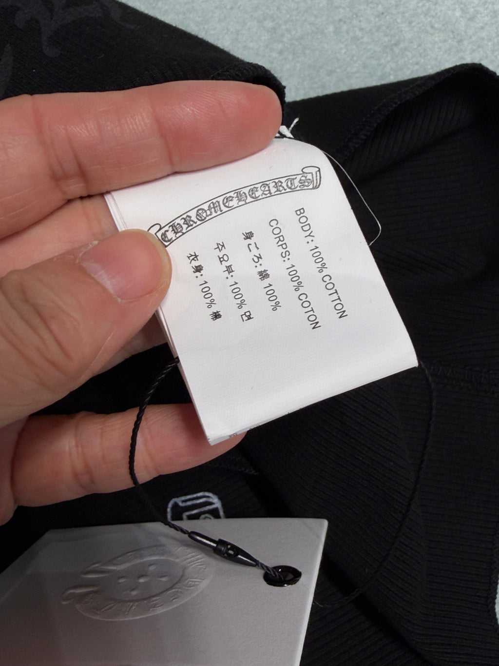 CHROME HEARTS HORSESHOE LOGO TANKTOP IN BLACK