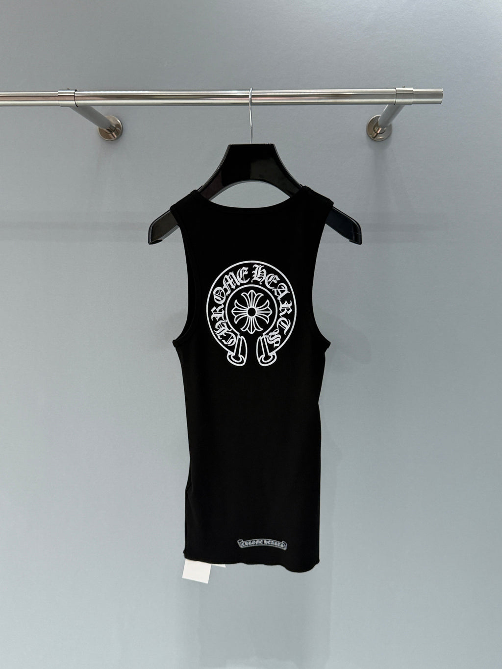 CHROME HEARTS HORSESHOE LOGO TANKTOP IN BLACK