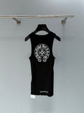 CHROME HEARTS HORSESHOE LOGO TANKTOP IN BLACK