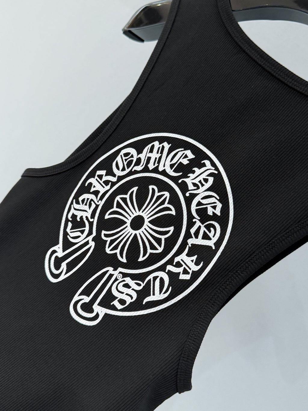 CHROME HEARTS HORSESHOE LOGO TANKTOP IN BLACK