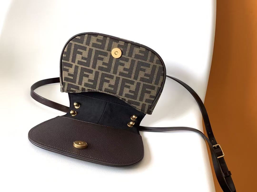 FENDI C'MON SMALL BAG IN  FF JACQUARD