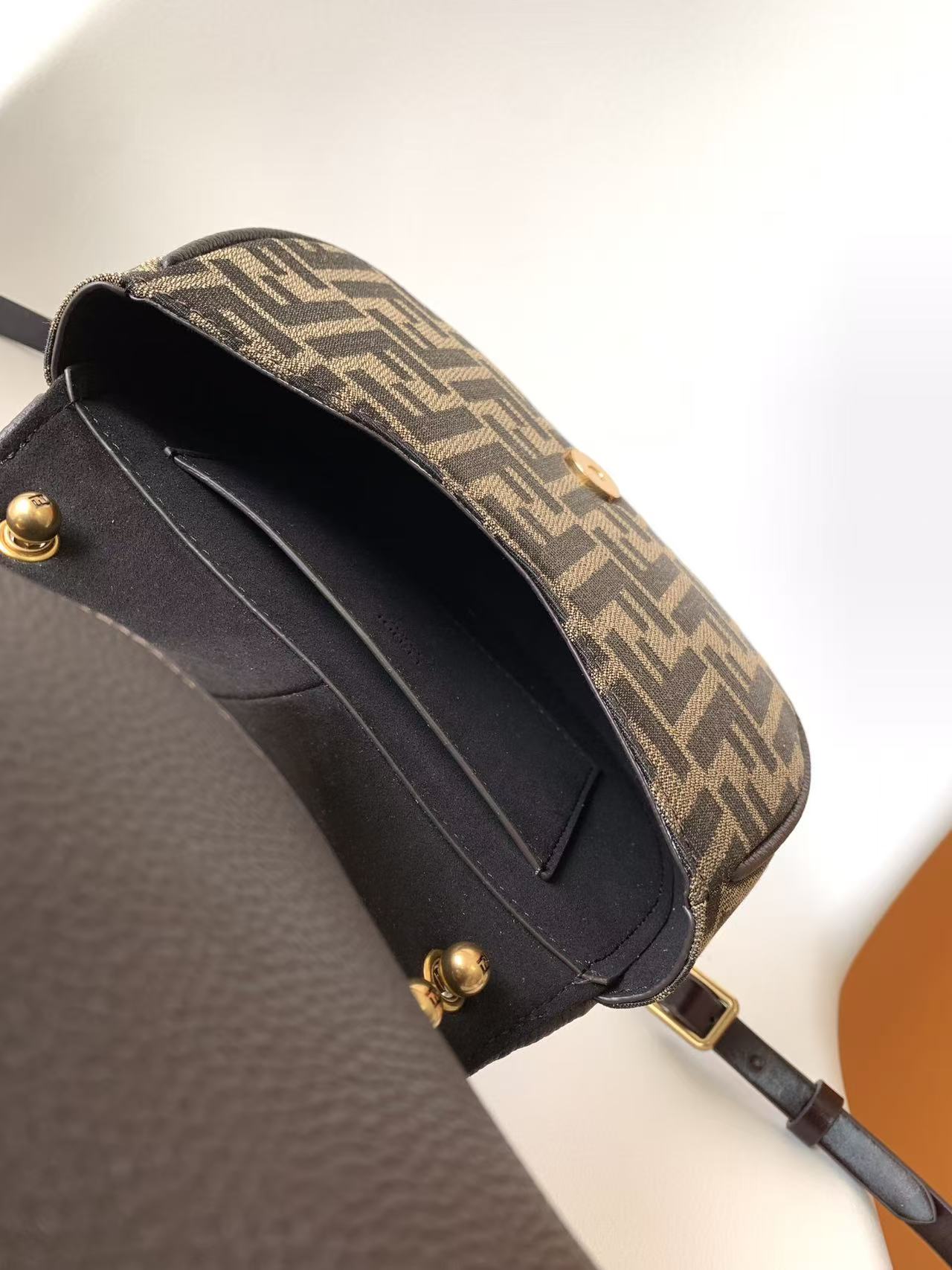 FENDI C'MON SMALL BAG IN  FF JACQUARD