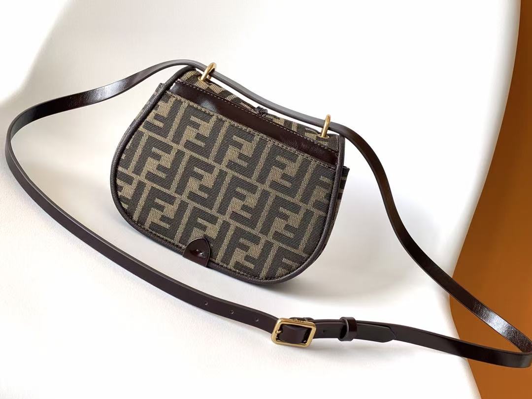 FENDI C'MON SMALL BAG IN  FF JACQUARD