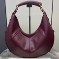 YSL 26S MOMBASA HOBO BAG MEDIUM IN BURGUNDY CALFSKIN
