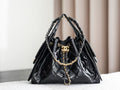 CHANEL 26S HOBO BAG 30 IN BLACK CALFSKIN GOLD HARDWARE 22526