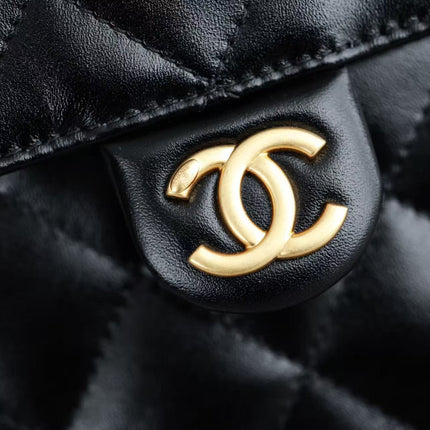 CHANEL 26S HOBO BAG 30 IN BLACK CALFSKIN GOLD HARDWARE 22526