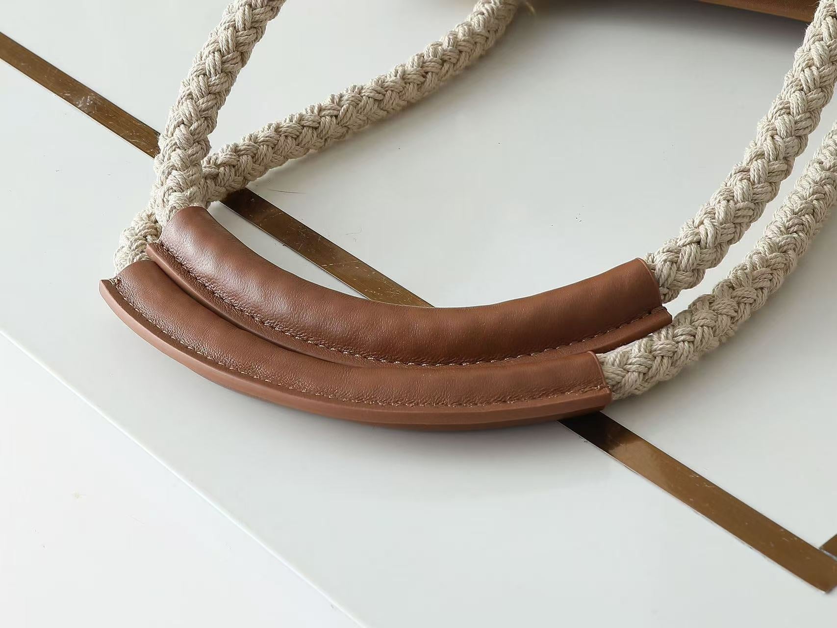 PRADA 26S BUCKET BAG IN BROWN RENYLON