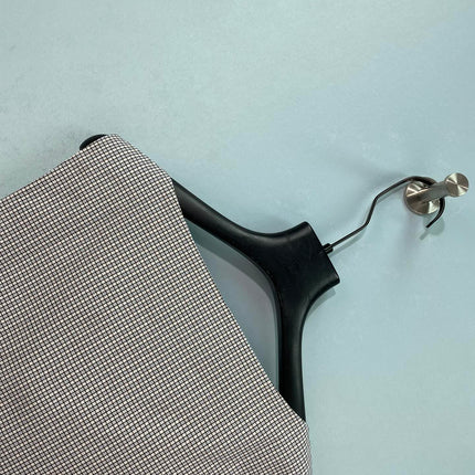 MIU MIU 26S CROPPED TANK TOP IN BEIGE GINGHAM COTTON
