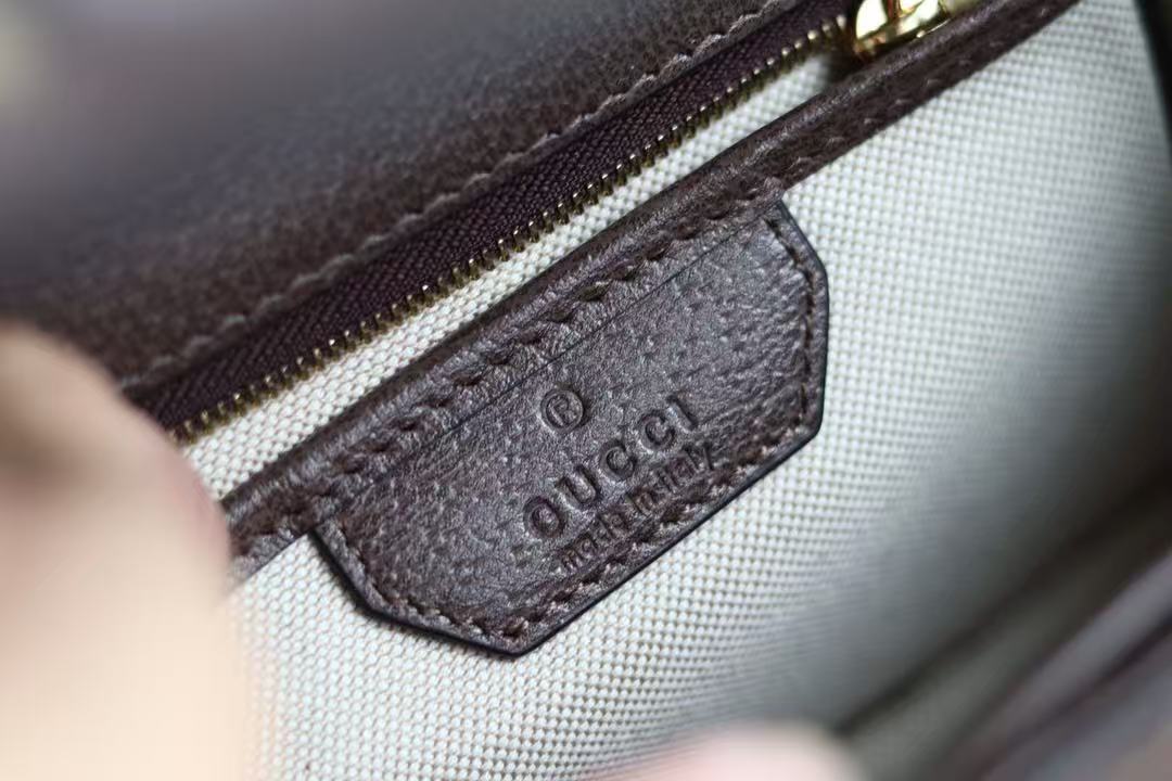 BAMBOO 1947 MINI BAG 21 IN BROWN CALFSKIN AND BEIGE CANVAS