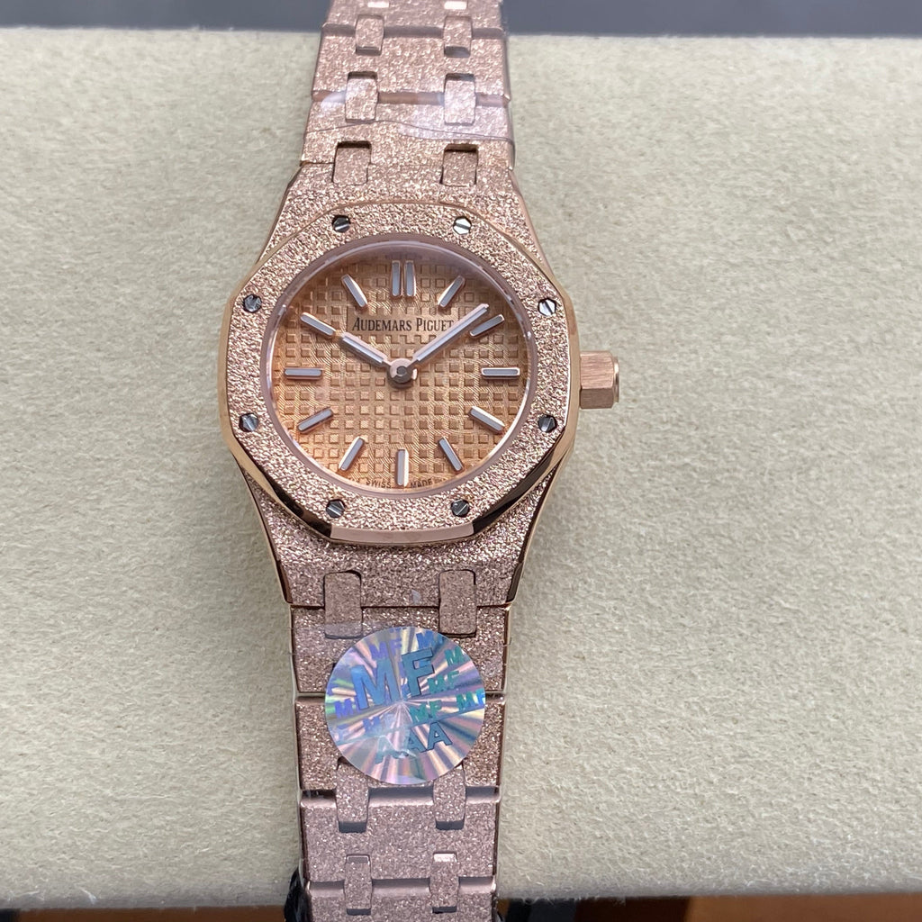 AUDEMARS PIGUET 26S ROYAL OAK MINI WATCH IN ROSE GOLD STAINLESS STEEL