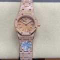 AUDEMARS PIGUET 26S ROYAL OAK MINI WATCH IN ROSE GOLD STAINLESS STEEL