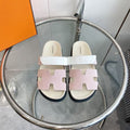 CHYPRE CANVAS SANDAL WHITE PINK LEATHER 50626