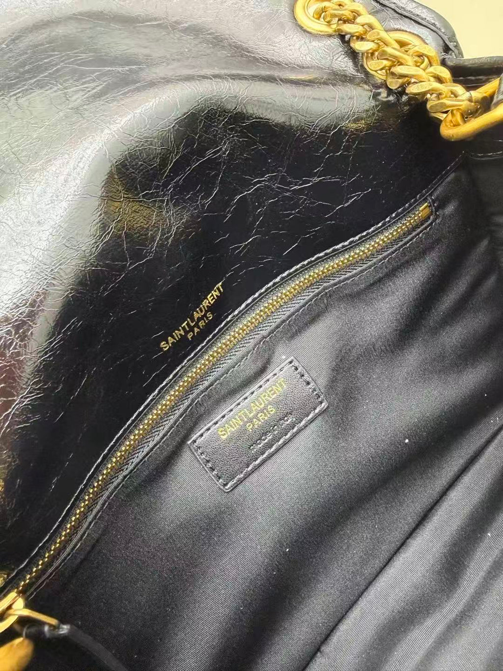 YSL 26S NIKI MEDIUM IN BLACK VINTAGE LEATHER