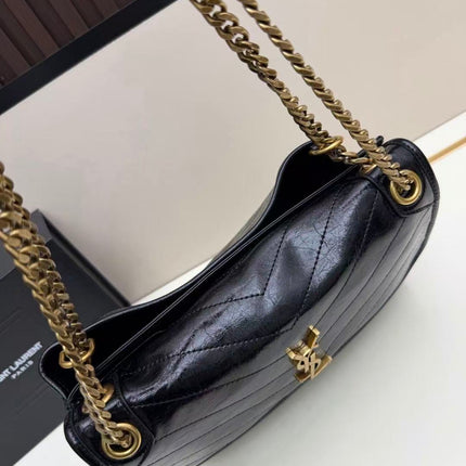 YSL 26S NIKI MEDIUM IN BLACK VINTAGE LEATHER