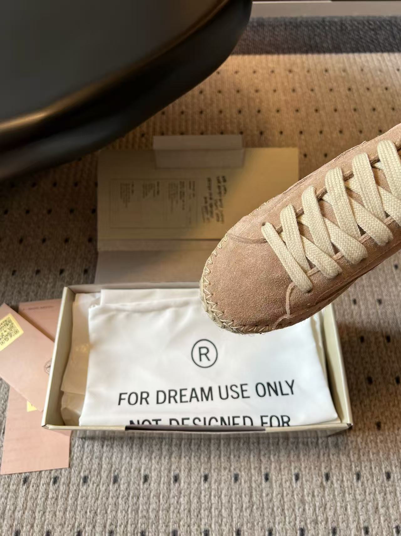 GOLDEN GOOSE 26S VINTAGE SNEAKER IN CREAM BEIGE SUEDE