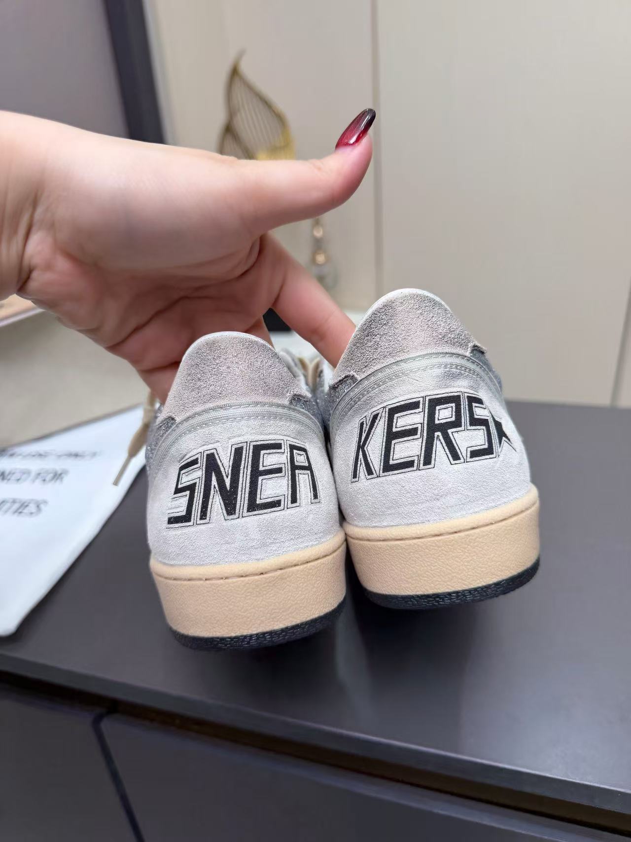 GOLDEN GOOSE 2026 SUPERSTAR GLITTER STAR SNEAKER IN SILVER