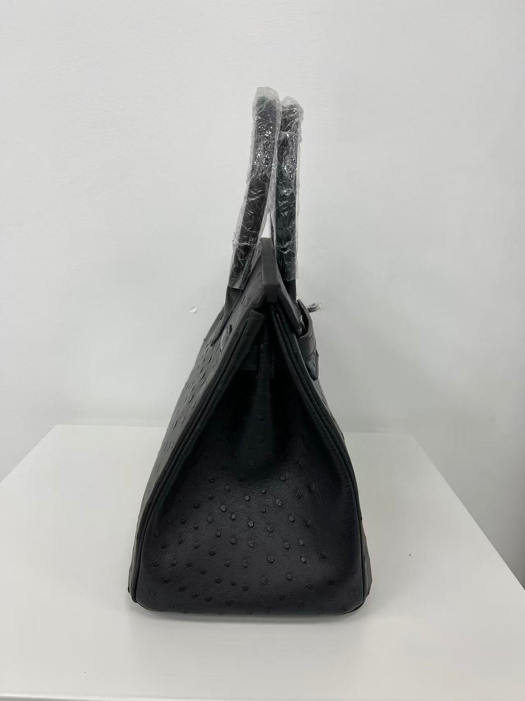HM 25S BIRKIN 35 CM IN BLACK OSTRICH WITH SILVER PALLADIUM HARDWARE
