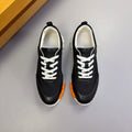HERMES 26S TRAIL SNEAKER IN BLACK TECHNICAL FABRIC & LEATHER