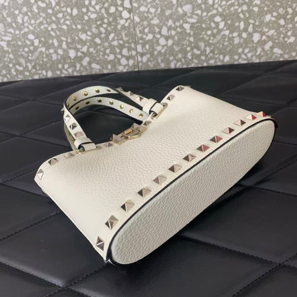 VALENTINO 26S GARAVANI ROCKSTUD MINI IN WHITE