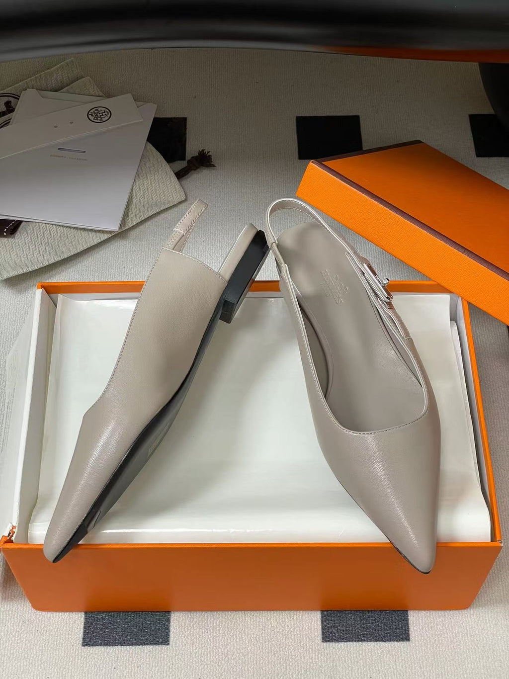 HERMES 80 LOVER PUMP IN NAPPA CALFSKIN