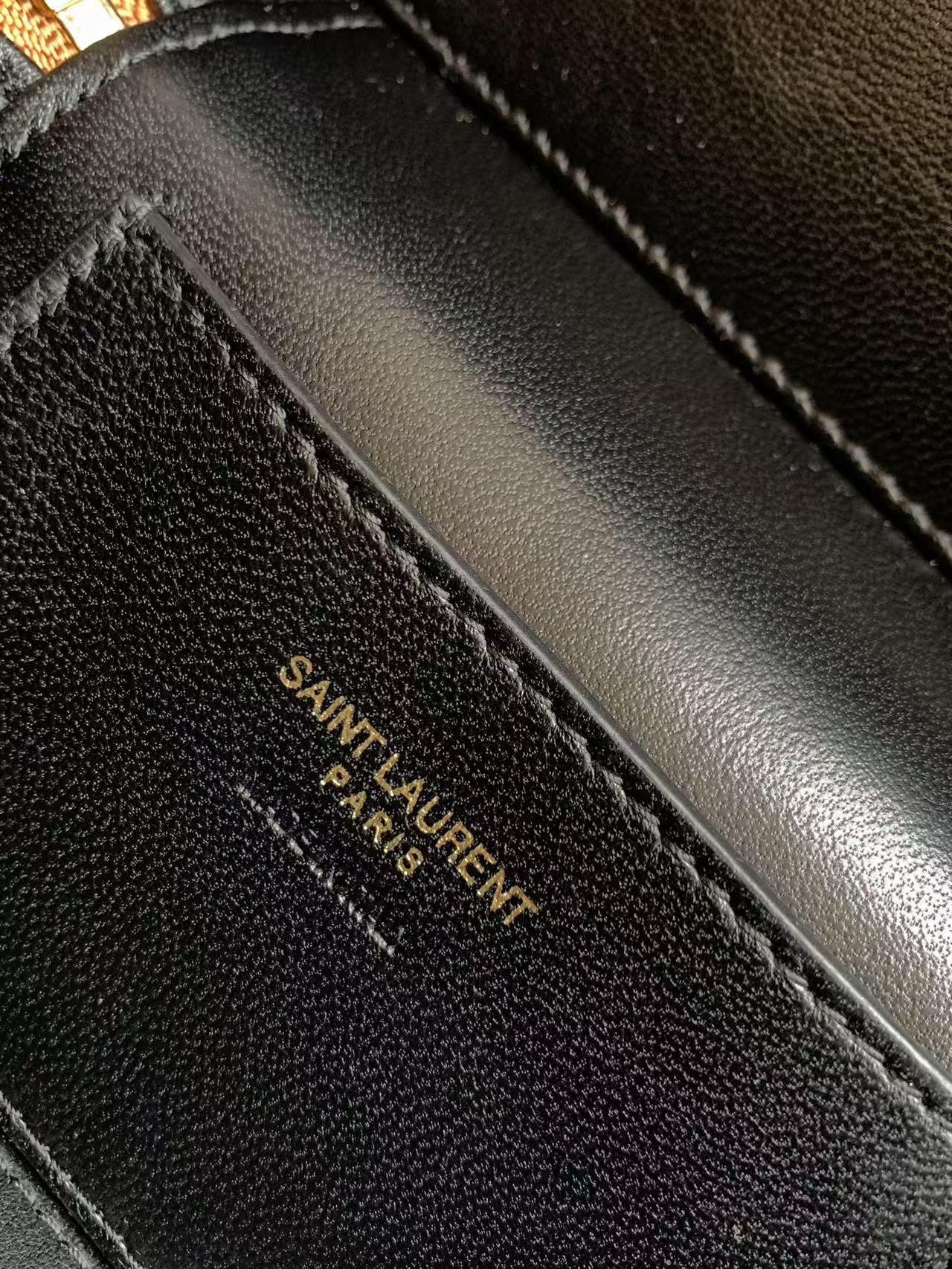 YSL 26S VANITY BAG IN TAN QUILTED LAMBSKIN LEATHER