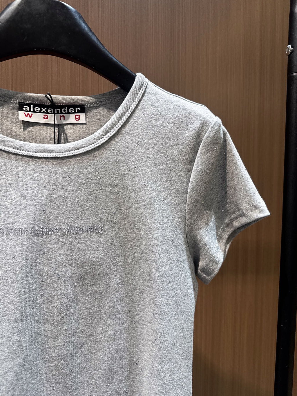 ALEXANDER 26S FITTED T-SHIRT IN CRYSTAL-EMBELLISHED COTTON