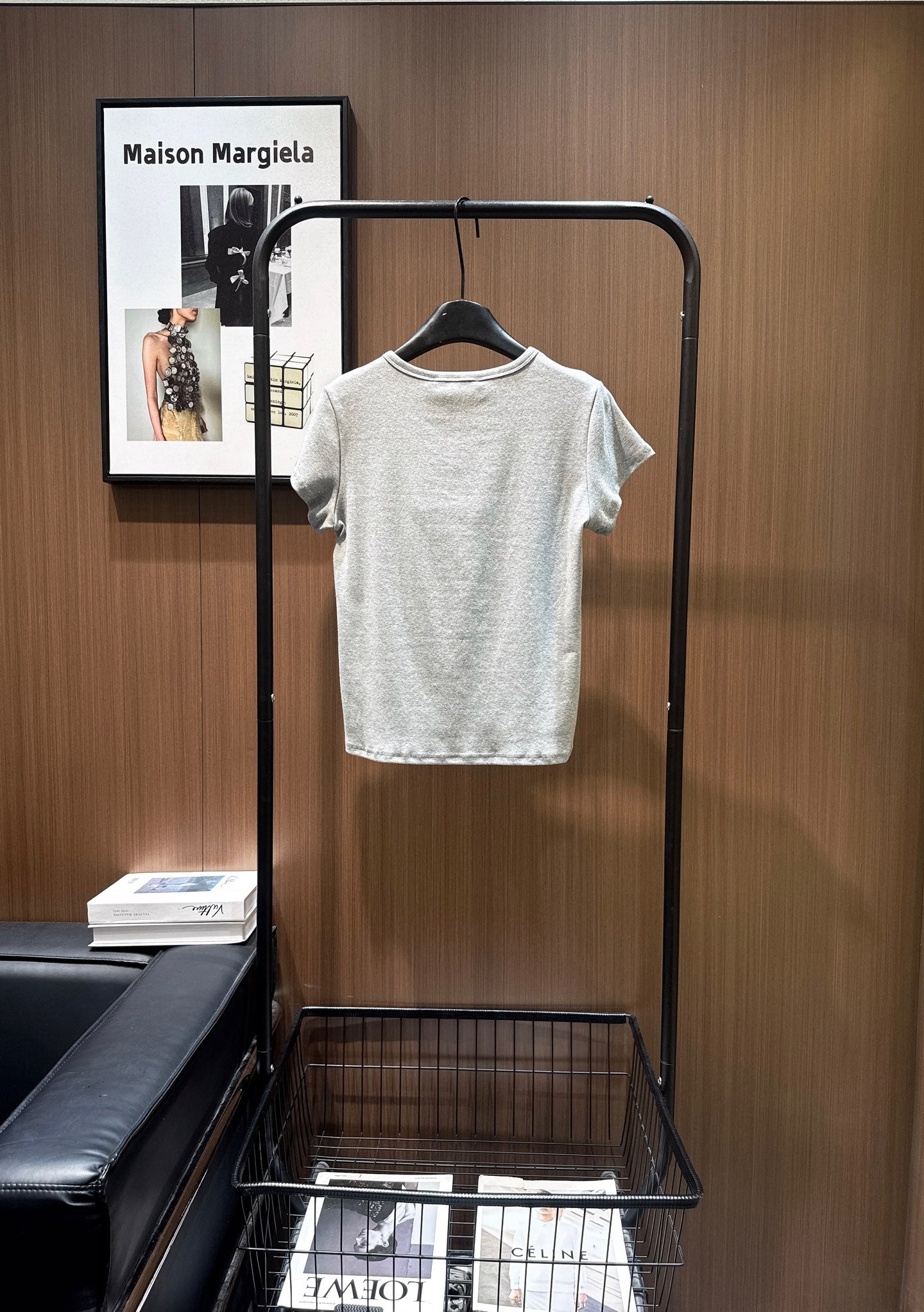 ALEXANDER 26S FITTED T-SHIRT IN CRYSTAL-EMBELLISHED COTTON
