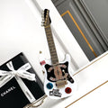 CHANEL WHITE GUITAR MINAUDIERE BAG