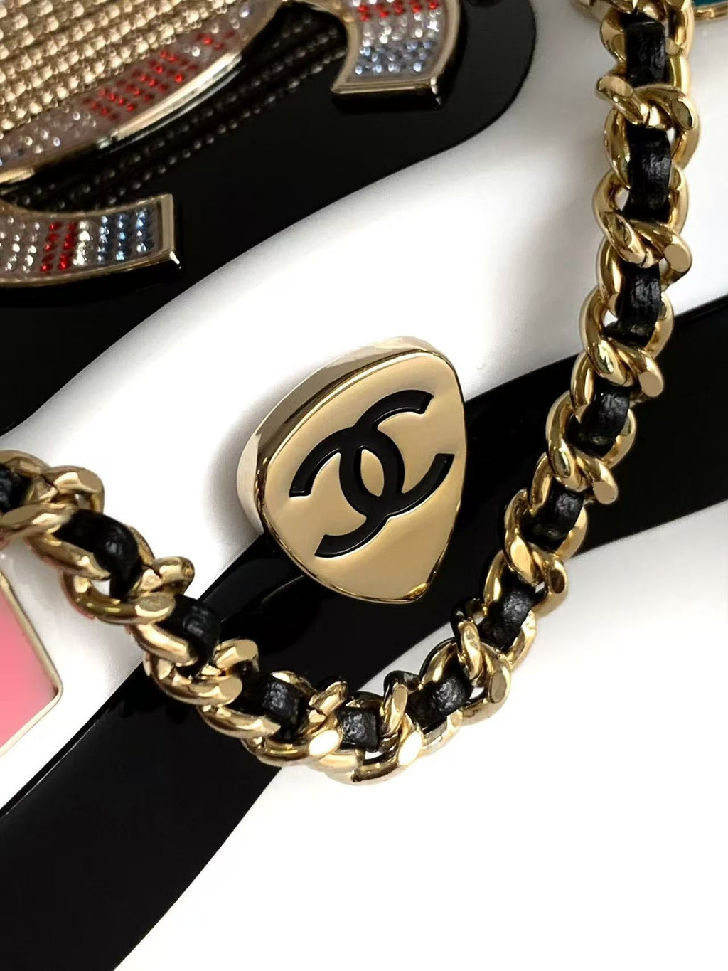 CHANEL WHITE GUITAR MINAUDIERE BAG
